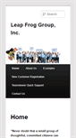 Mobile Screenshot of leapfroginc.com